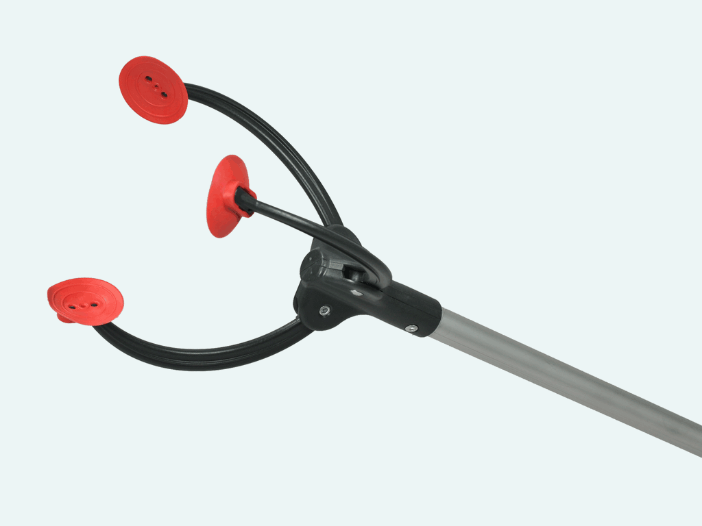 Pulex Litter Picker with three jaws fitted with sucker pads
