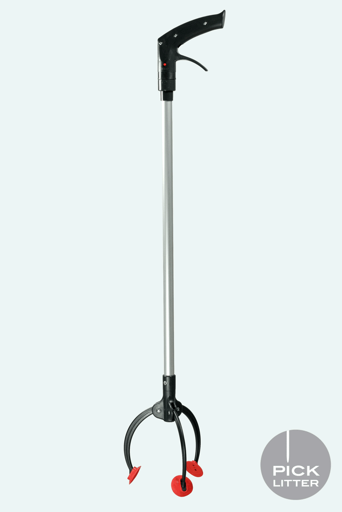 Pulex Litter Picker with three jaws fitted with sucker pads