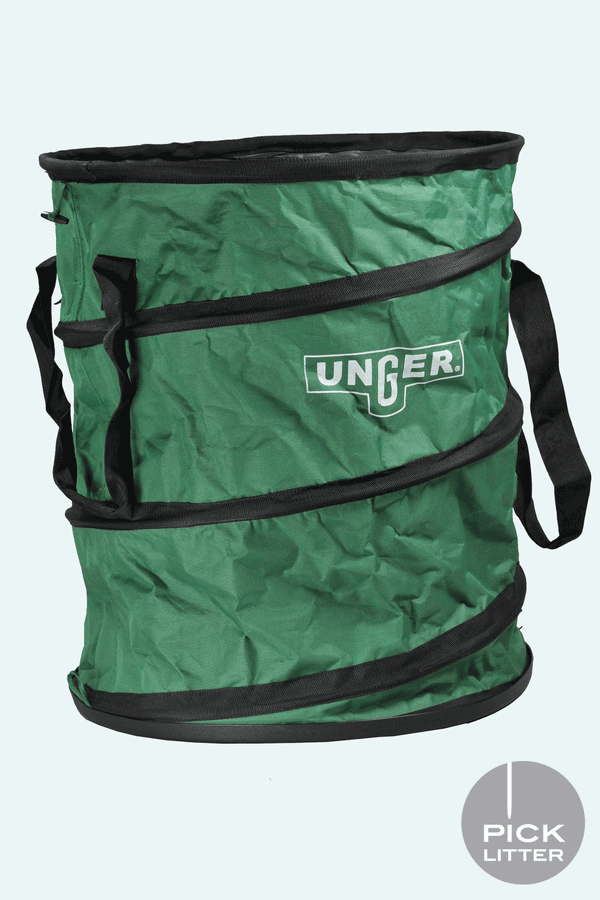 Unger durable collapsible litter and waste bag
